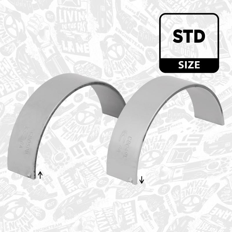 Kit de coussinets de bielle ET ENGINETEAM LP005200 - Visuel 2