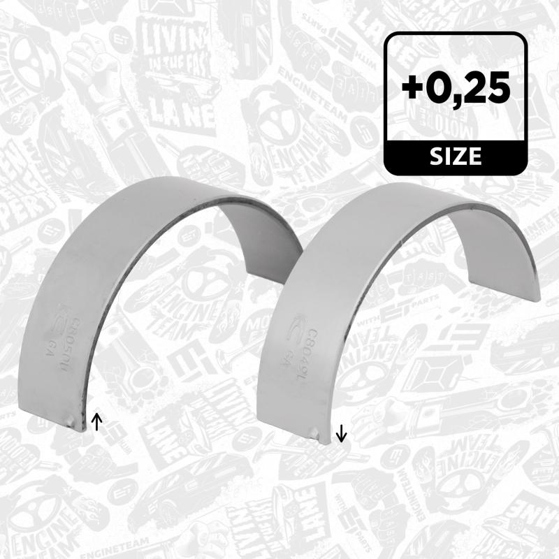 Kit de coussinets de bielle ET ENGINETEAM LP005225 - Visuel 2