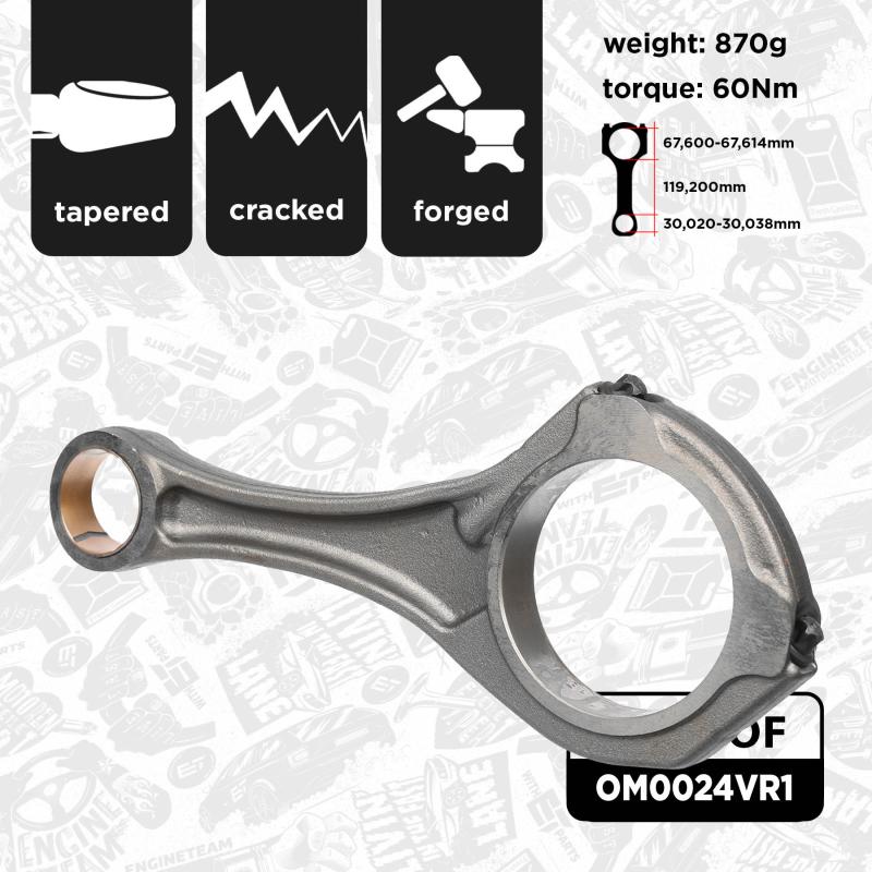 Jeu de bielles ET ENGINETEAM OM0024VR1 - Visuel 1