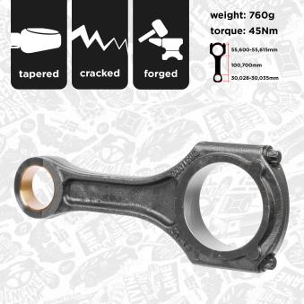 Bielle ET ENGINETEAM OM0026 pour BMW X3 E 250 CDI - 207.403)