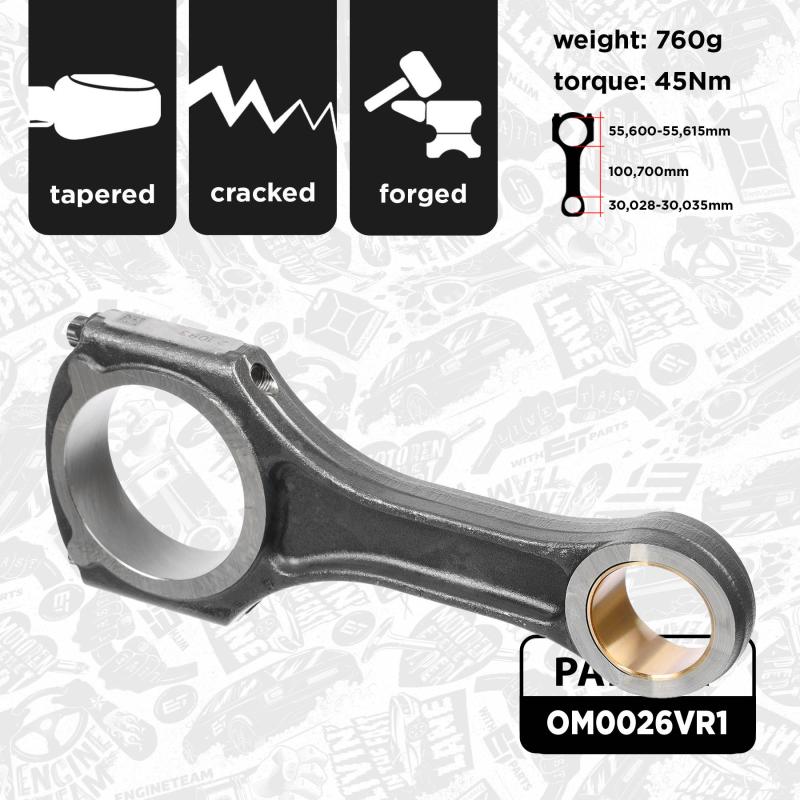 Jeu de bielles ET ENGINETEAM OM0026VR1 - Visuel 2