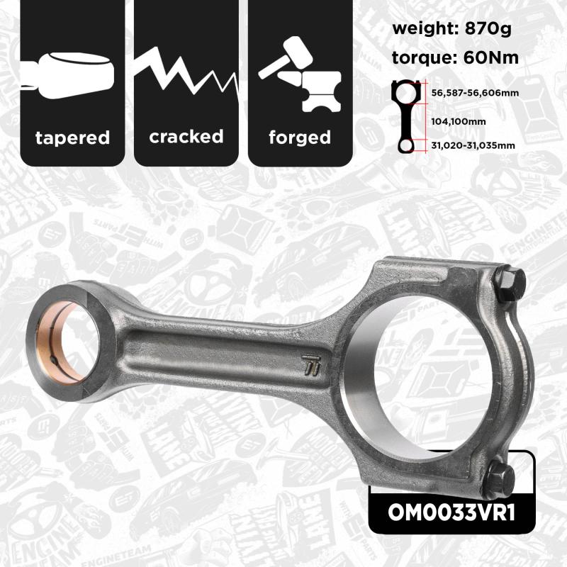 Jeu de bielles ET ENGINETEAM OM0033VR1 - Visuel 1