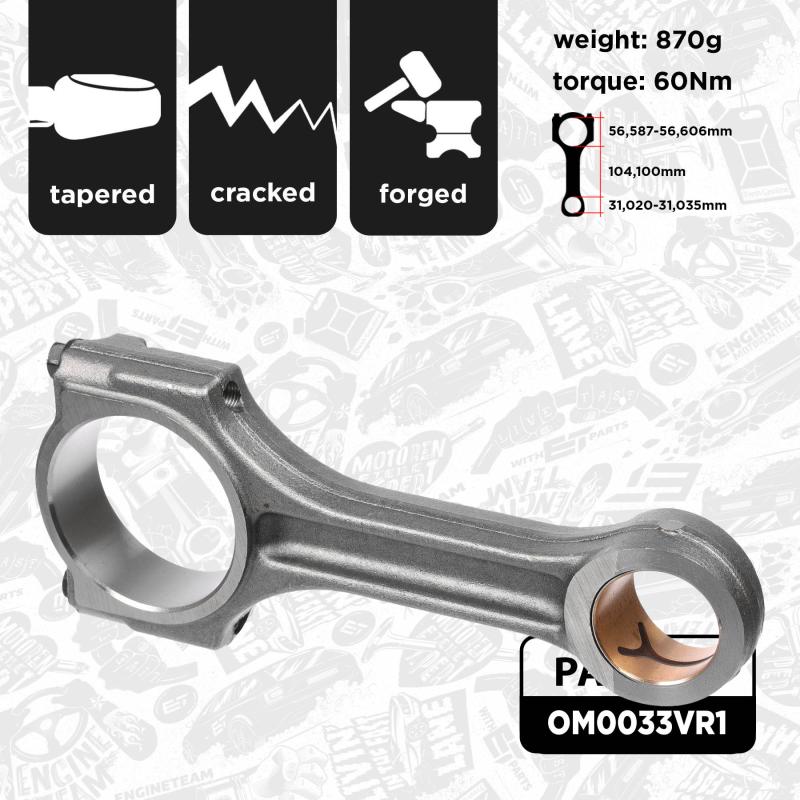 Jeu de bielles ET ENGINETEAM OM0033VR1 - Visuel 2