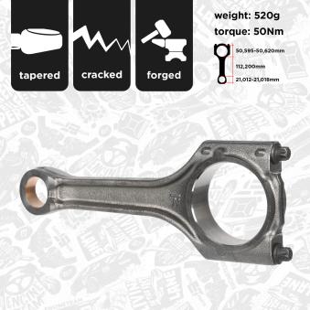 Bielle ET ENGINETEAM OM0041 pour AUDI A5 1.8 TFSI - 170cv