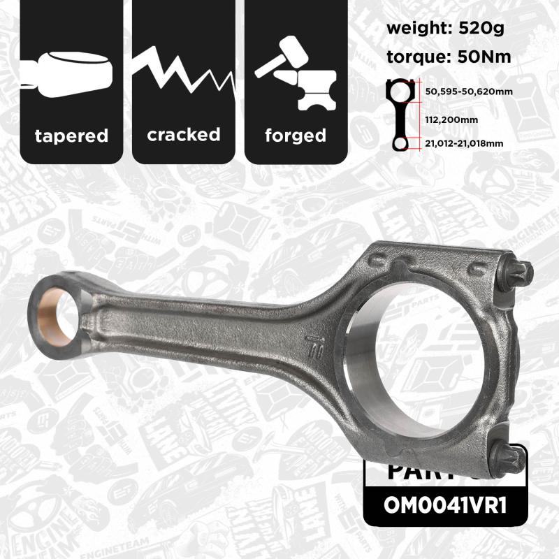 Jeu de bielles ET ENGINETEAM OM0041VR1 - Visuel 1