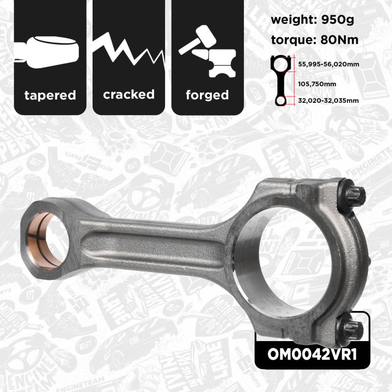 Jeu de bielles ET ENGINETEAM OM0042VR1 - Visuel 1