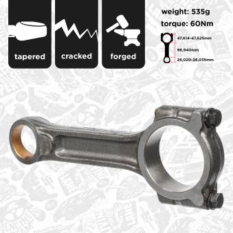 Bielle ET ENGINETEAM OM0045 pour VOLVO S40 1.5 DCI - 110cv