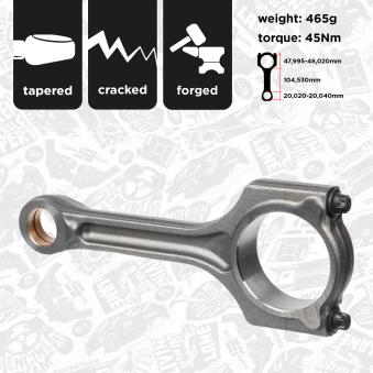 Bielle ET ENGINETEAM OEM 0628T1 Bielle ET ENGINETEAM OEM 0628T1