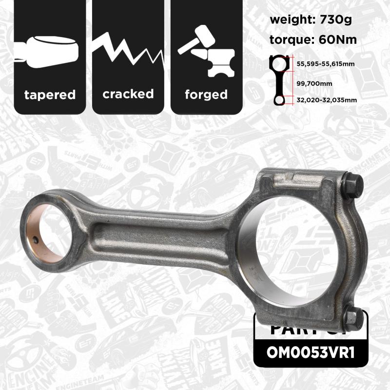 Jeu de bielles ET ENGINETEAM OM0053VR1 - Visuel 1