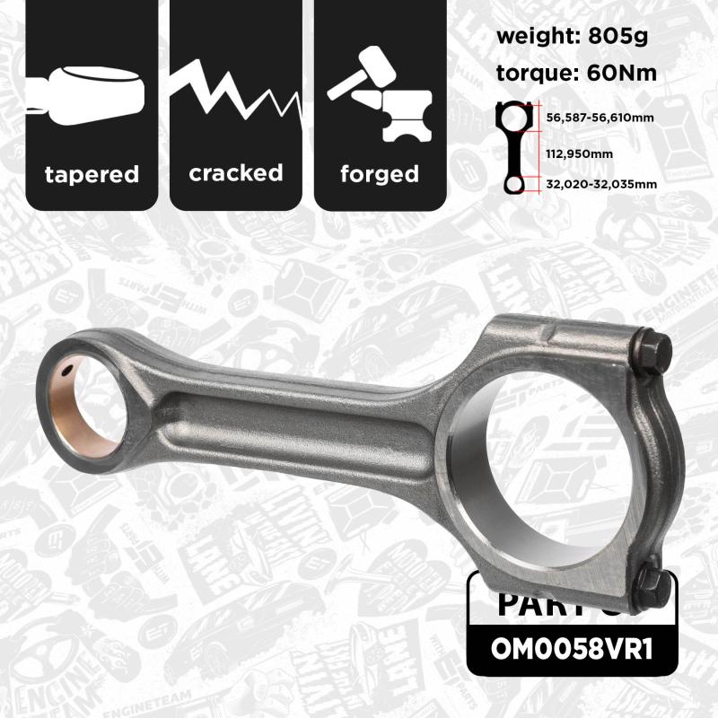 Jeu de bielles ET ENGINETEAM OM0058VR1 - Visuel 1