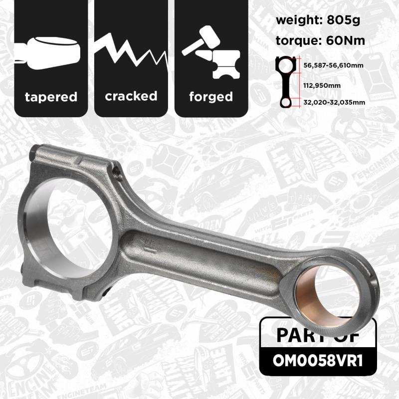 Jeu de bielles ET ENGINETEAM OM0058VR1 - Visuel 2