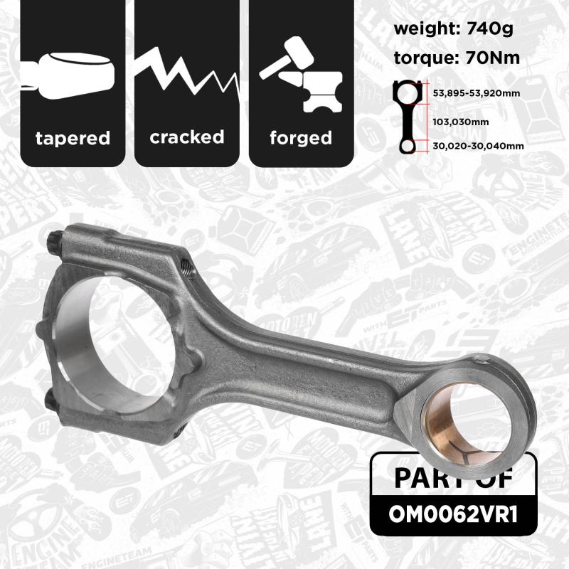 Jeu de bielles ET ENGINETEAM OM0062VR1 - Visuel 2