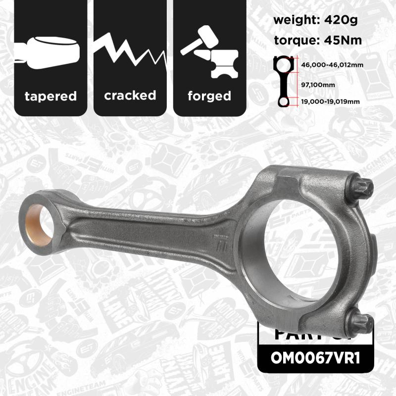 Jeu de bielles ET ENGINETEAM OM0067VR1 - Visuel 1