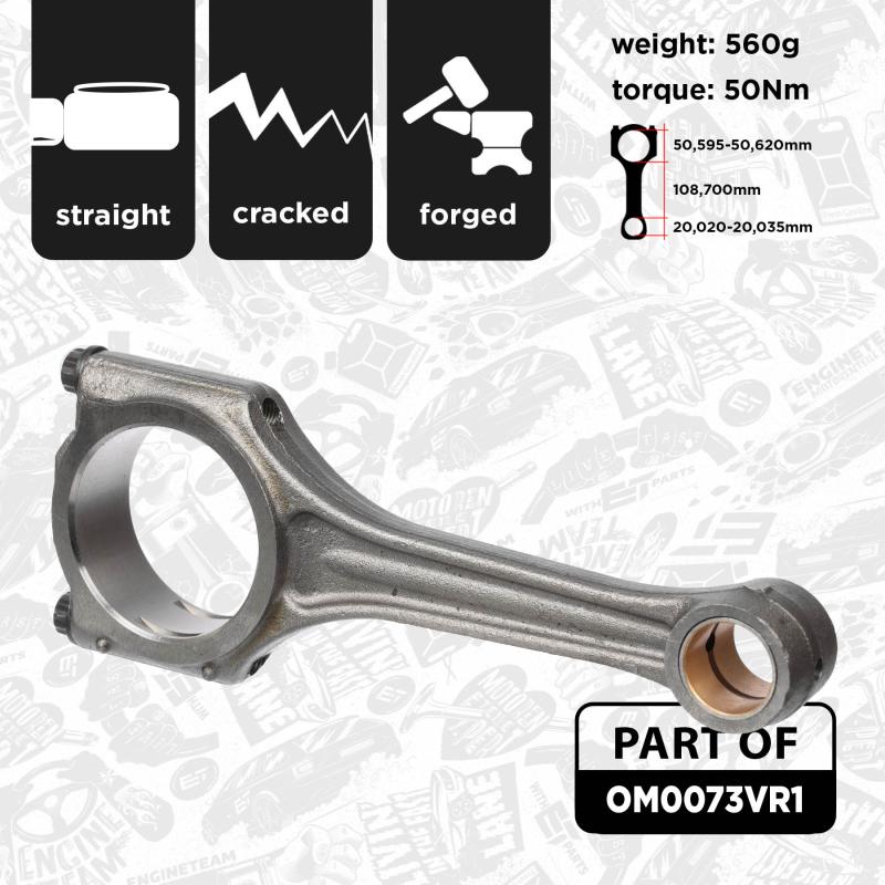 Jeu de bielles ET ENGINETEAM OM0073VR1 - Visuel 2