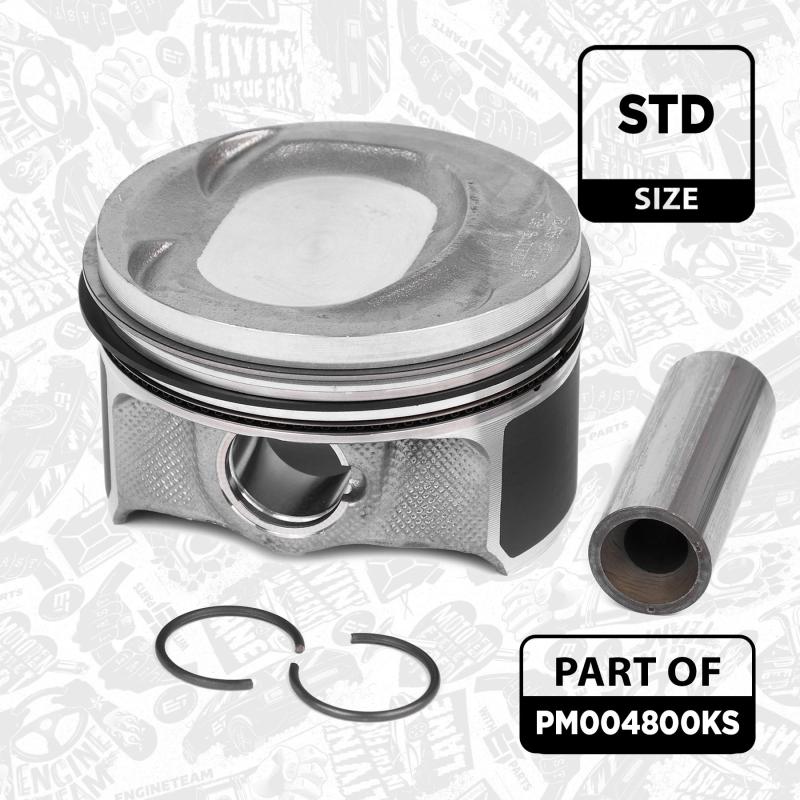 Kit de pistons ET ENGINETEAM PM004800KS - Visuel 1