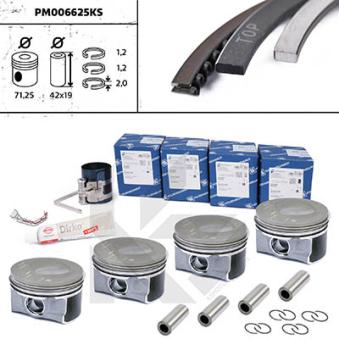 Kit de pistons ET ENGINETEAM PM006625KS