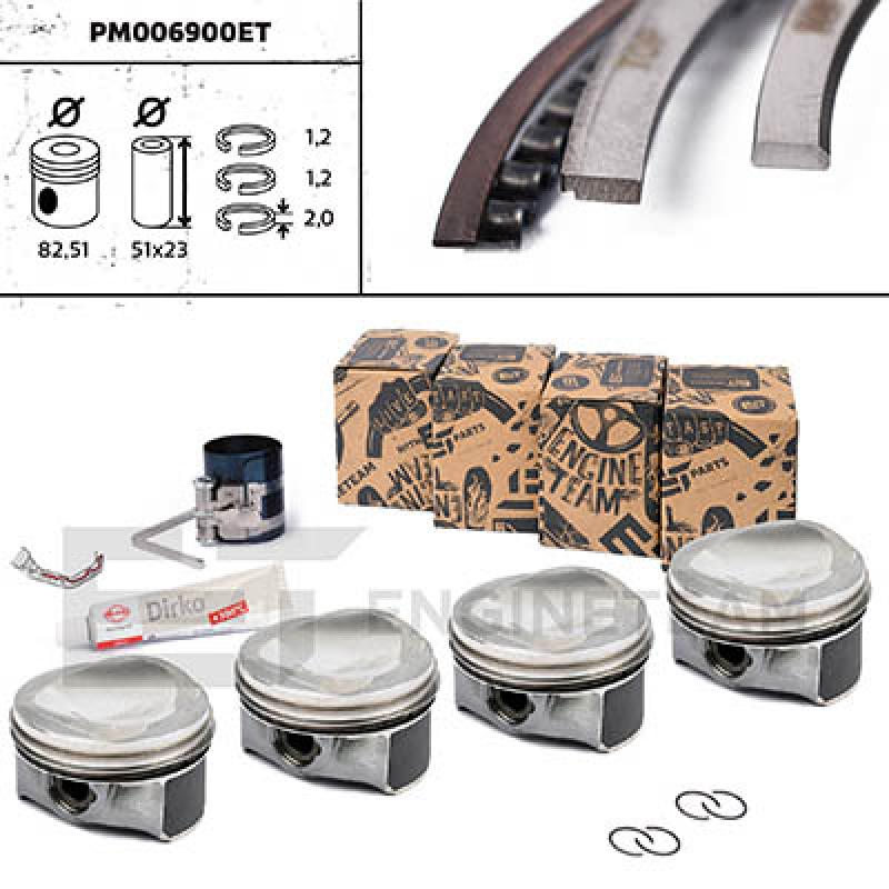 Kit de pistons ET ENGINETEAM PM006900ET - Visuel 1