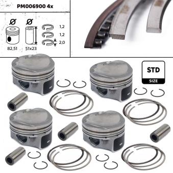 Kit de pistons ET ENGINETEAM PM006900ETVR1 pour AUDI A4 1.8 TFSI - 120cv