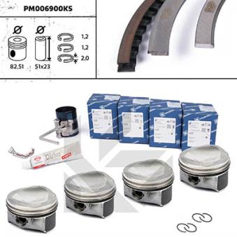 Kit de pistons ET ENGINETEAM PM006900KS pour SEAT EXEO 1.8 TSI - 160cv