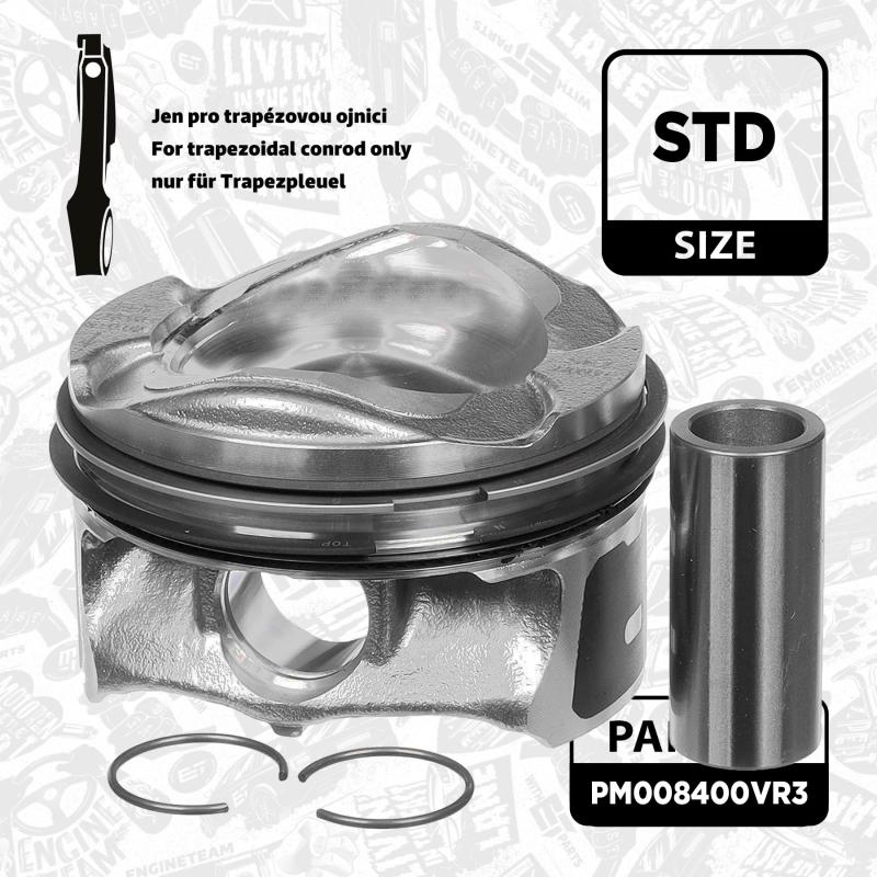 Kit de pistons ET ENGINETEAM PM008400VR3 - Visuel 2