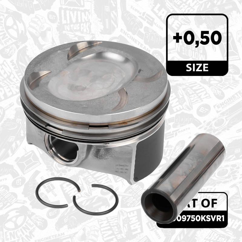 Kit de pistons ET ENGINETEAM PM009750KSVR1 - Visuel 1