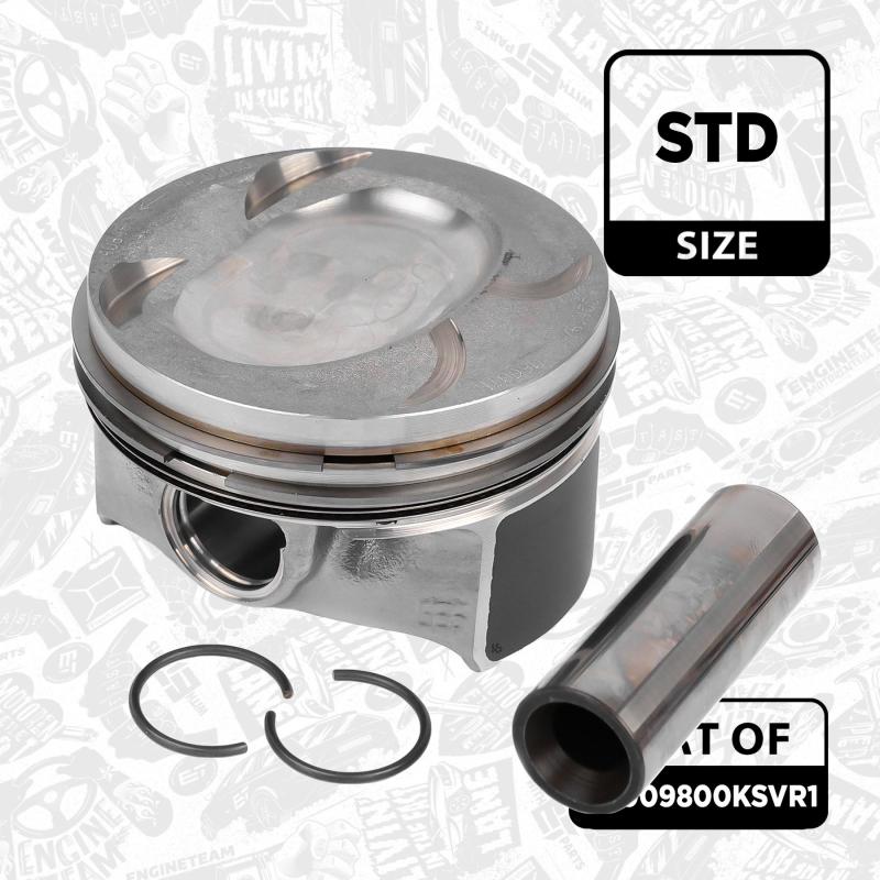 Kit de pistons ET ENGINETEAM PM009800KSVR1 - Visuel 1