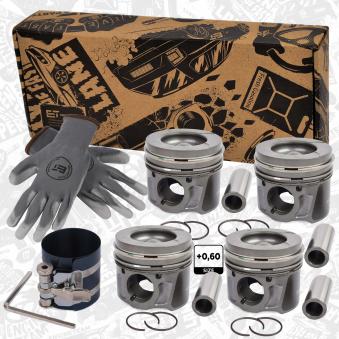 Kit de pistons ET ENGINETEAM PM010560VR1 pour CITROEN C5 2.0 HDI - 163cv