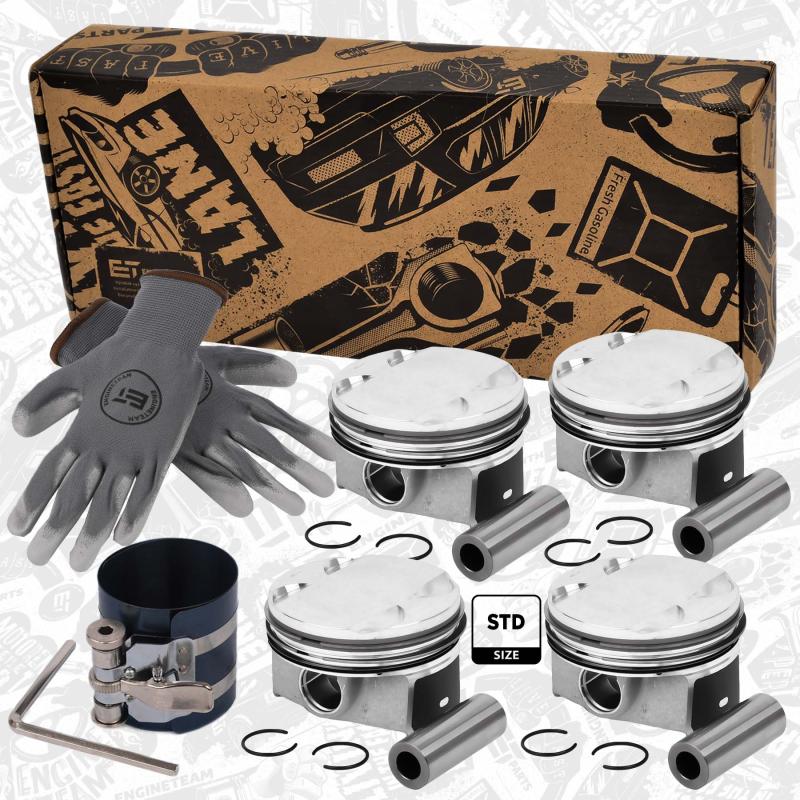 Kit de pistons ET ENGINETEAM PM011300VR1 - Visuel 1