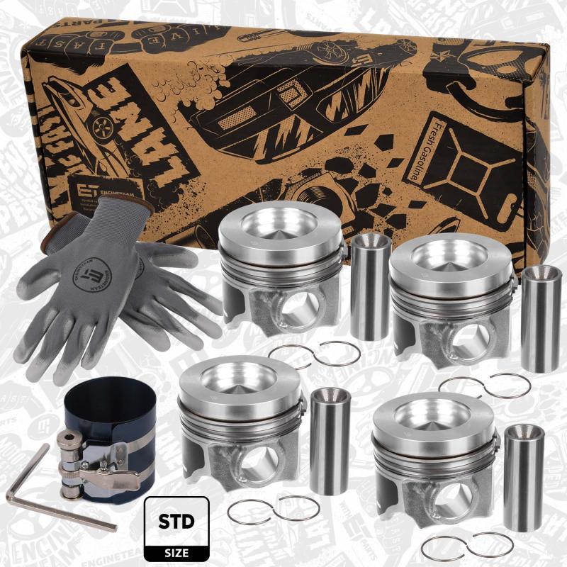 Kit de pistons ET ENGINETEAM PM014200VR1 - Visuel 1