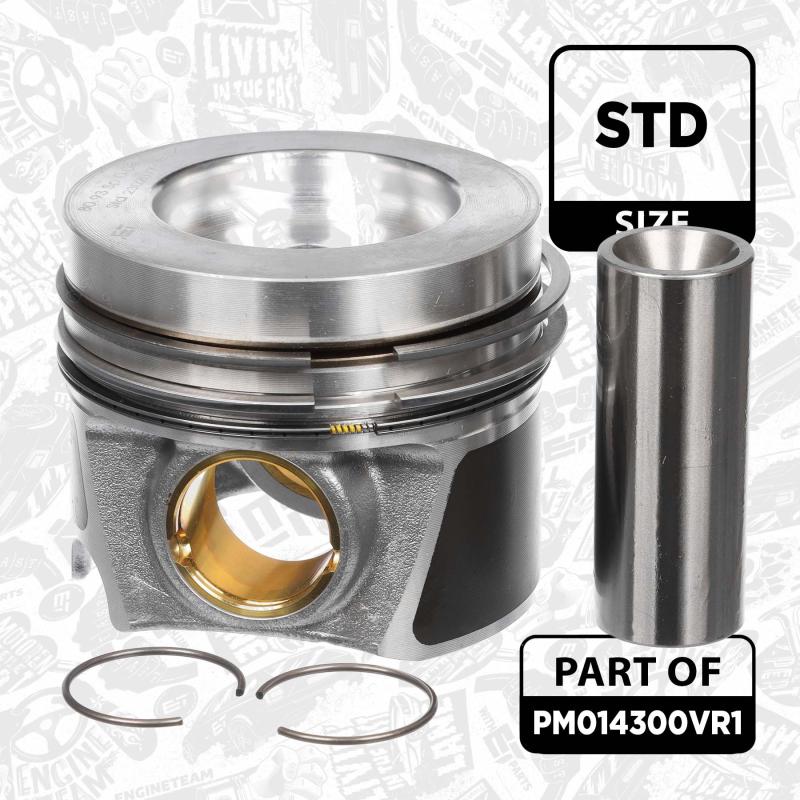 Kit de pistons ET ENGINETEAM PM014300VR1 - Visuel 2