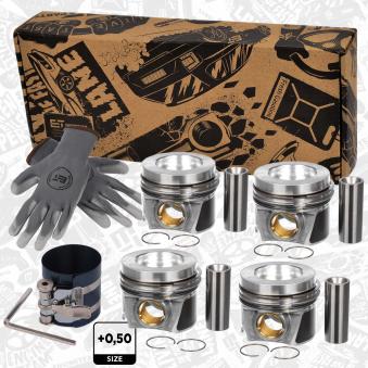 Kit de pistons ET ENGINETEAM PM014350VR1 pour AUDI Q3 2.0 TDI - 184cv