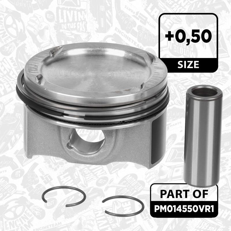 Kit de pistons ET ENGINETEAM PM014550VR1 - Visuel 2
