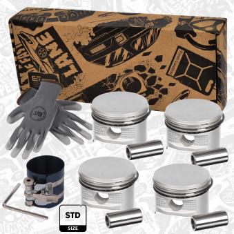 Kit de pistons ET ENGINETEAM PM014600VR1 pour FORD FIESTA 1.25 16V - 75cv