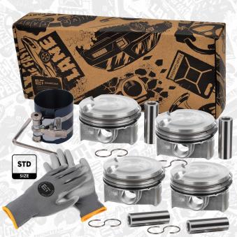 Kit de pistons ET ENGINETEAM PM014700VR1 pour AUDI A5 1.2 TSI - 110cv