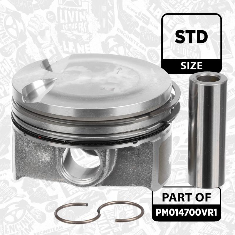 Kit de pistons ET ENGINETEAM PM014700VR1 - Visuel 1