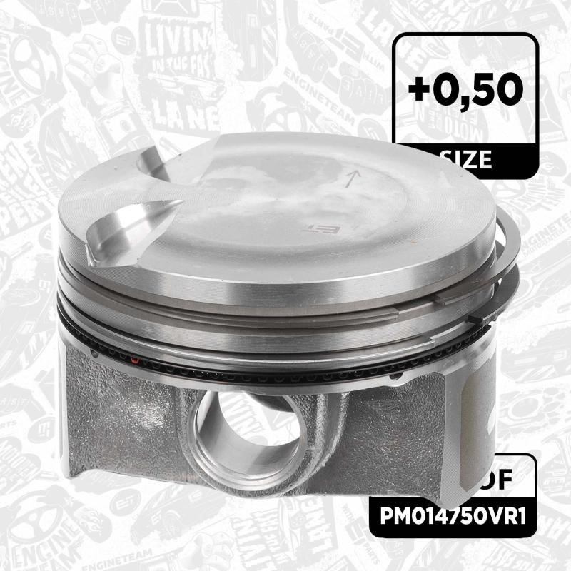 Kit de pistons ET ENGINETEAM PM014750VR1 - Visuel 2