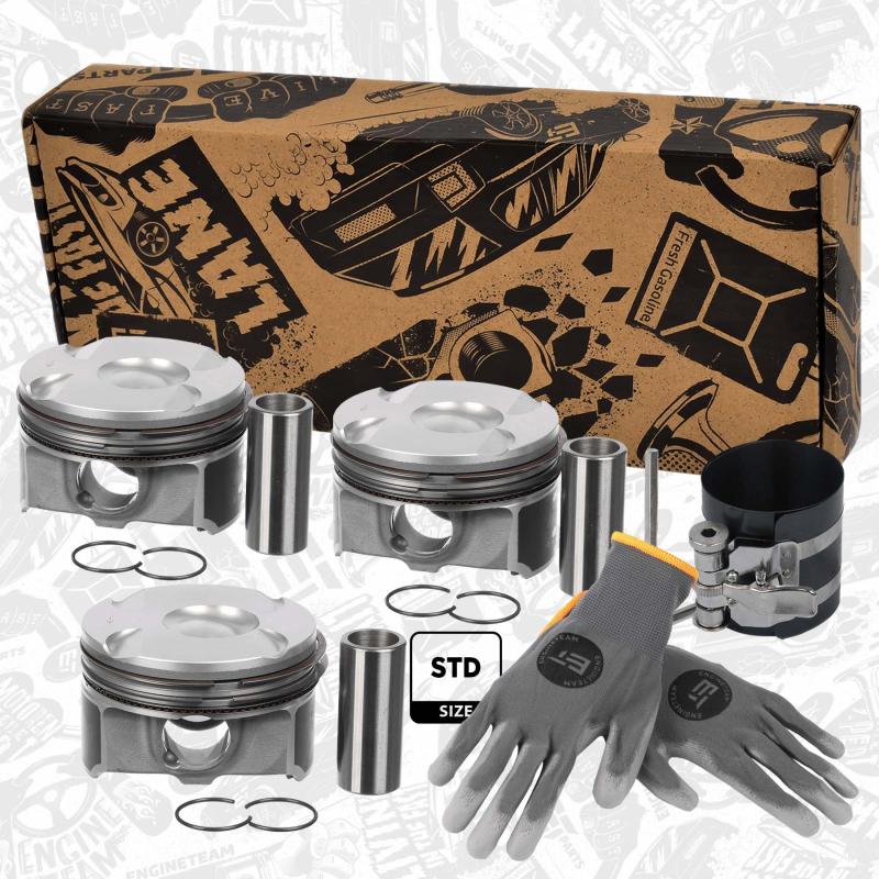 Kit de pistons ET ENGINETEAM PM015000VR1 - Visuel 1
