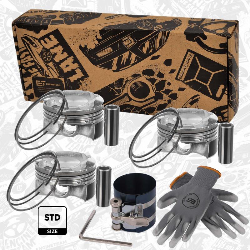 Kit de pistons ET ENGINETEAM PM015400VR1 - Visuel 1