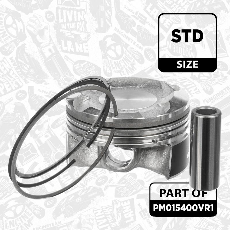 Kit de pistons ET ENGINETEAM PM015400VR1 - Visuel 2