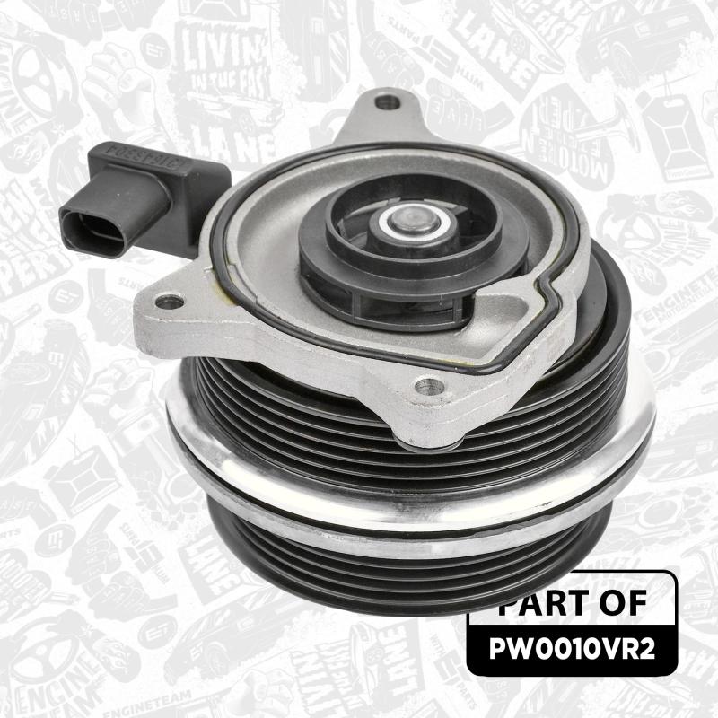 Pompe à eau+Jeu de courroie trapézoïdale à nervures ET ENGINETEAM PW0010VR2 - Visuel 2