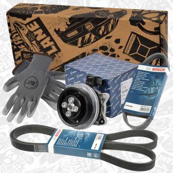 Pompe à eau+Jeu de courroie trapézoïdale à nervures ET ENGINETEAM [PW0010VR3]