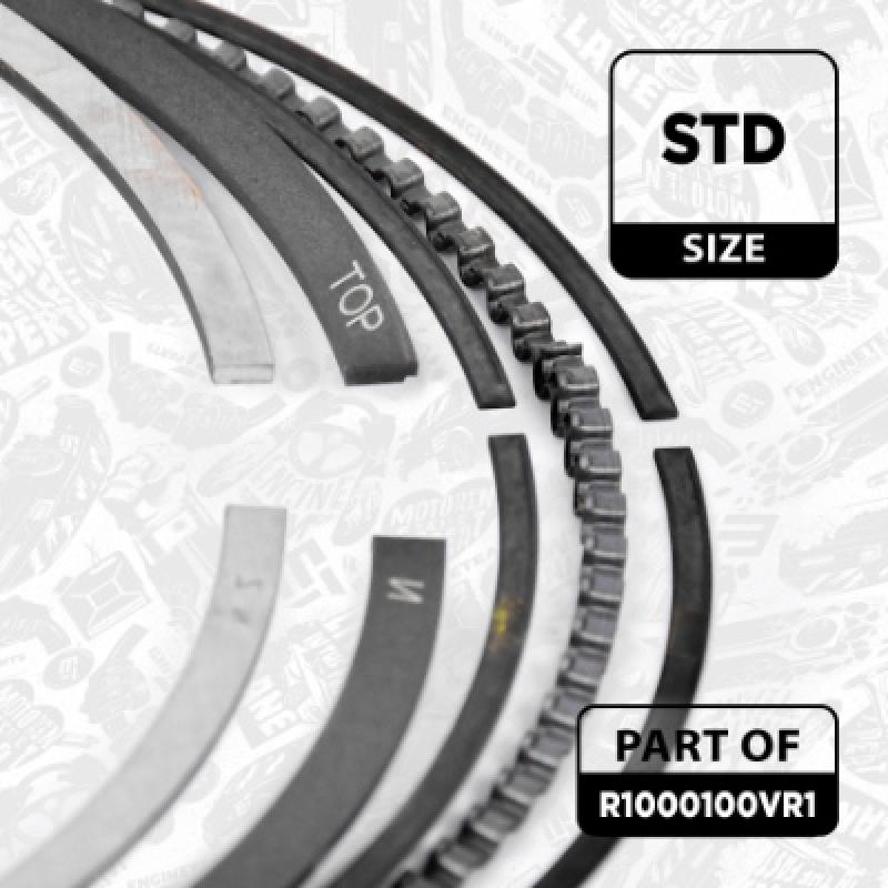 Jeu de segments de pistons ET ENGINETEAM R1000100VR1 - Visuel 2
