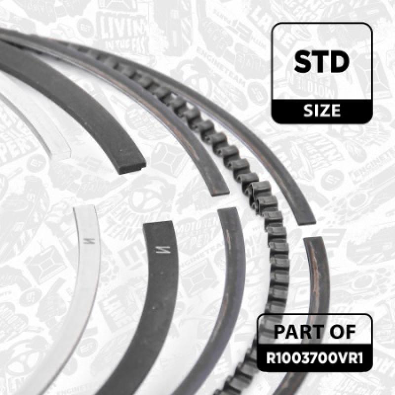 Jeu de segments de pistons ET ENGINETEAM R1003700VR1 - Visuel 2