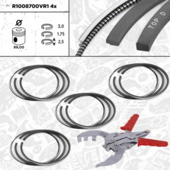 Jeu de segments de pistons ET ENGINETEAM R1008700VR1 pour NISSAN INTERSTAR DCI 100 - 99cv