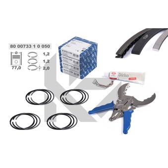 Jeu de segments de pistons ET ENGINETEAM R1009950KS pour VOLKSWAGEN EOS 1.4 TSI - 122cv