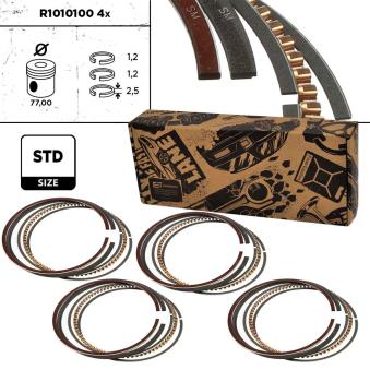 Jeu de segments de pistons ET ENGINETEAM R1010100VR1 pour ROVER 800 One - 90cv