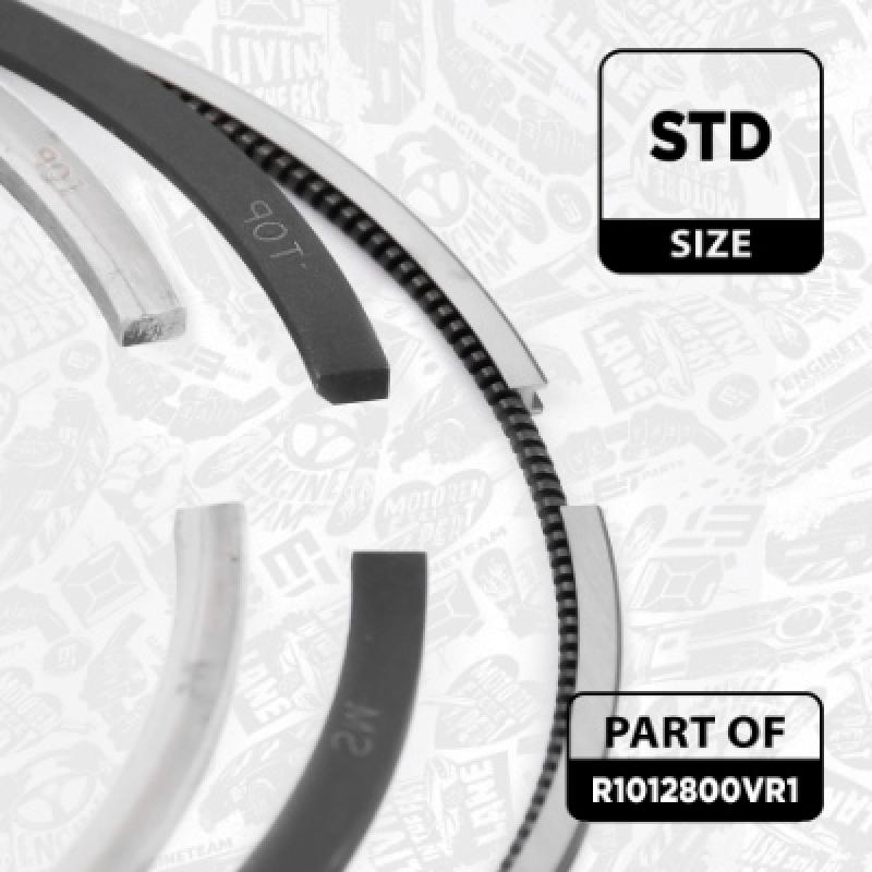 Jeu de segments de pistons ET ENGINETEAM R1012800VR1 - Visuel 2