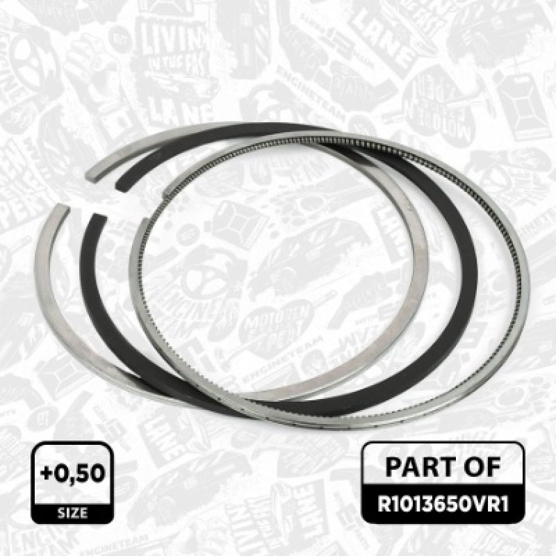 Jeu de segments de pistons ET ENGINETEAM R1013650VR1 - Visuel 1