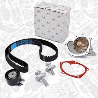 Pompe à eau + kit de courroie crantée ET ENGINETEAM OEM 7701477028