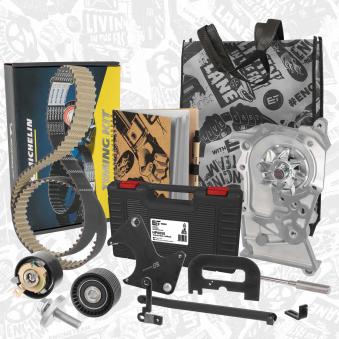 Pompe à eau + kit de courroie crantée ET ENGINETEAM OEM 7700107150